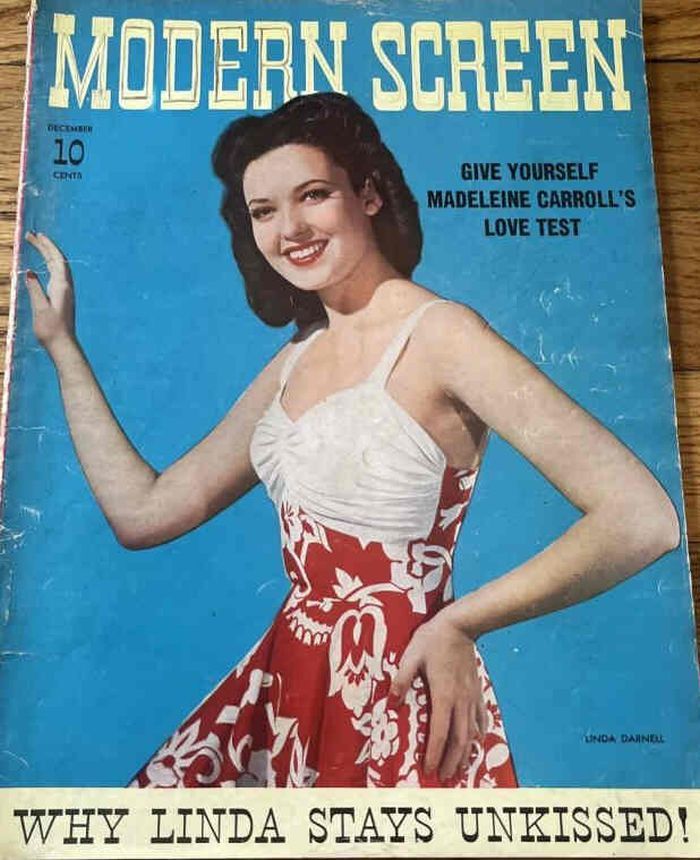 MODERN SCREEN magazine cover Issue 133 December 1941